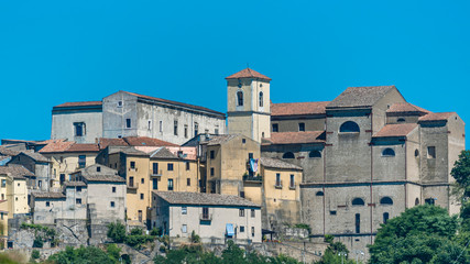 Obraz premium Summer landscape in Irpinia, Southern Italy. Altavilla Irpina