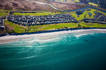 Aerial view of Milnerton Golf Club and Estate, Cape Town