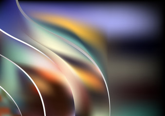 Creative Curve Background vector image design