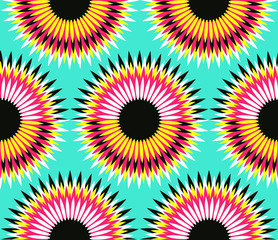 folded flower suns retro pop