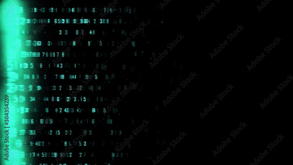 Aufkleber 4k animated background simulating a digital code