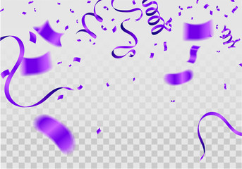 Vector Illustration of Purple Balloons