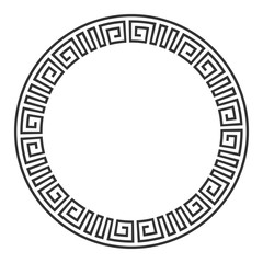 Elegant frame with ornate borders, greek ornament.