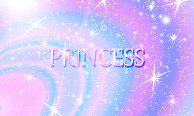 Fairy background. Unicorn pattern.