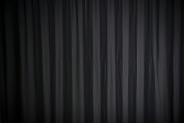 textura de cortina negra con luces