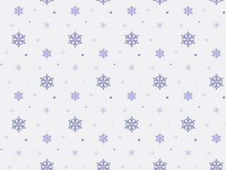 Christmas seamless pattern with snowflakes.