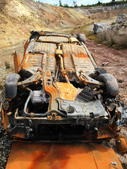 burnt out wreck 