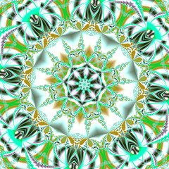 Abstract fractal bandana print 3d