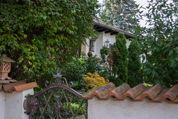 old house in garden