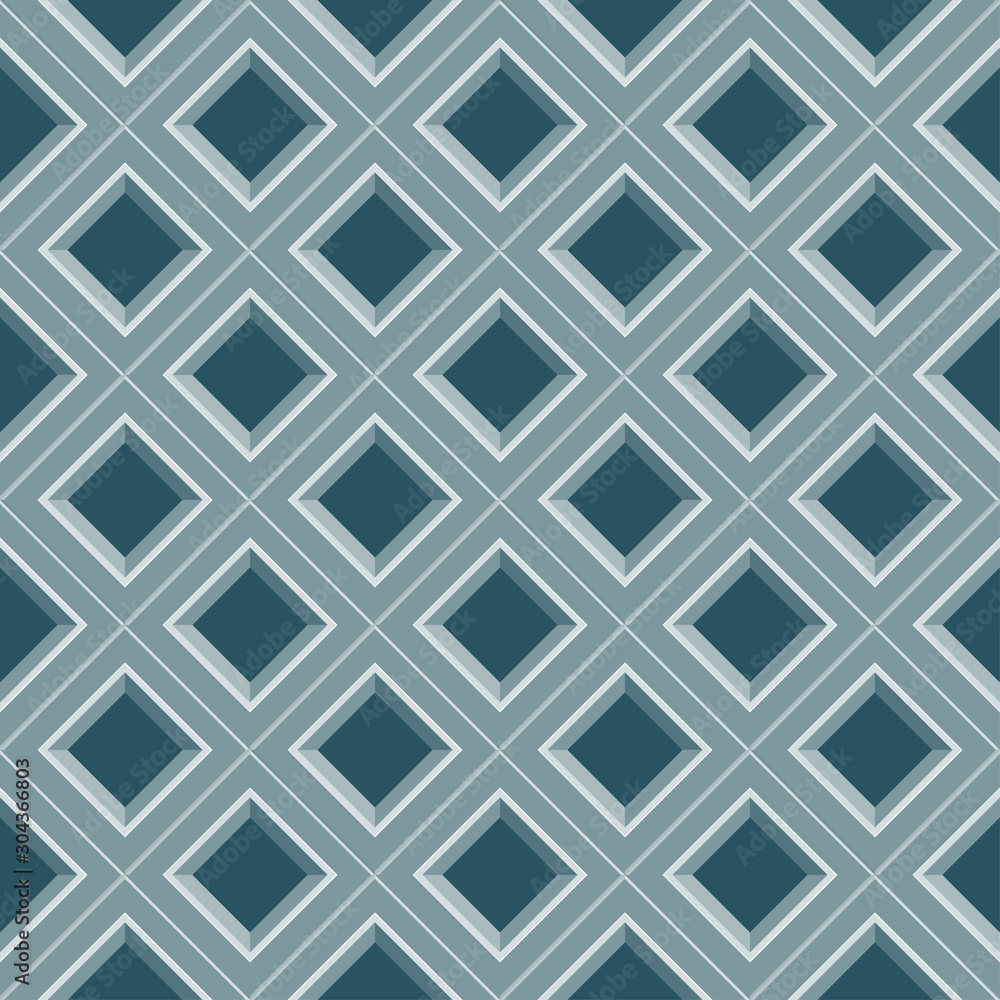 Poster abstract geometric blue mesh pattern seamless texture vector background