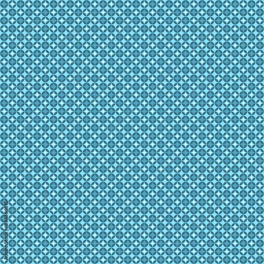 Poster abstract geometric blue dot pattern seamless texture vector background