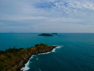 sea and blue sky Promthep cape phuket 