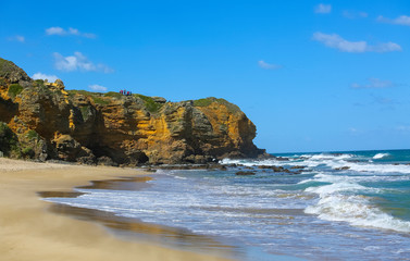 Fototapeta na wymiar Beautiful beach on the Great Ocean Road, Victoria, Australia