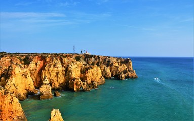 rocky beach in Algavre Portugal