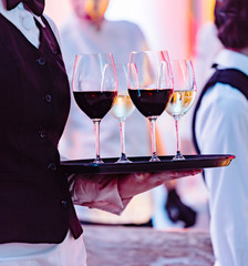 waiter with drinks