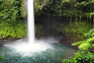 Catarata or waterfall Rio La Fortuna. Beautiful nature area close to Arenal Volcano, La Fortuna, Costa Rica.