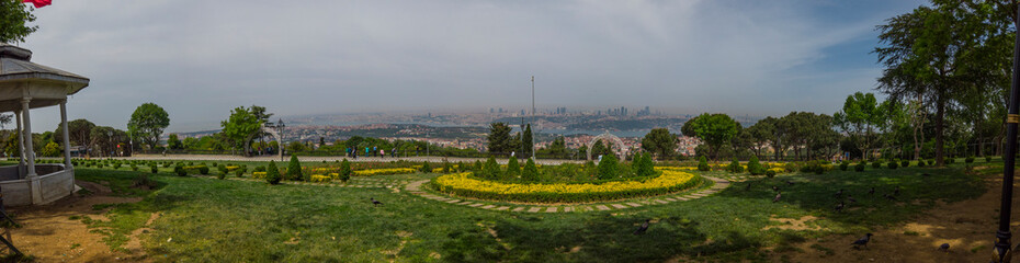 Fototapeta na wymiar Panoramic view of Istanbul