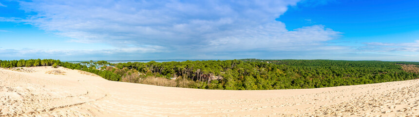 The Pilat dune in New Aquitaine, France