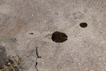 dark, dirty and oily spots