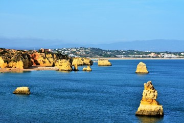 rocky beach in Algavre Portugal