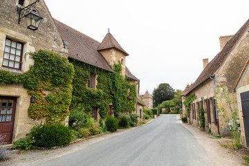 Fototapeta na wymiar The village of Apremont sur Allier in the region of Cher, designated a Les Plus Beaux Village or A Most Beautiful Village of France