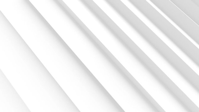 Abstract Staircase Motion Design. White Minimal Background. Endless Modern Animation. 3d Rendering