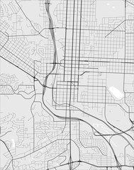 map of the city of Colorado Springs, USA