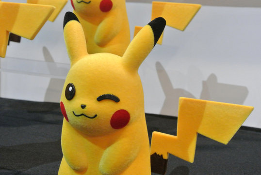KUALA LUMPUR, MALAYSIA -OCTOBER 6, 2018: Anime character from Pokemon cartoons and games fictional action figure. Displayed for public by collector.  