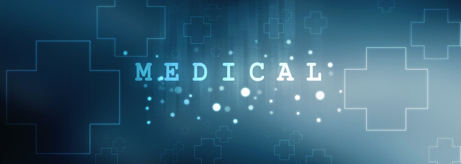 Fototapeta premium 2D illustration medical structure background