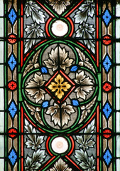 Stained glass in Zagreb cathedral