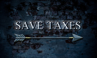 Street Sign Save Taxes