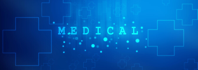 Fototapeta premium 2D illustration medical structure background