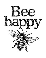 Bee Happy (Vintage Black)