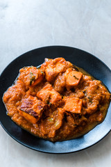 Indian Food Paneer Butter Tikka Masala / Cheese Cottage Curry.
