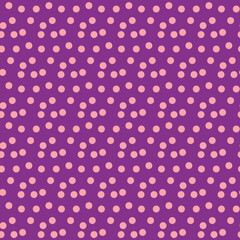 Party background random scattered pink dots seamless pattern