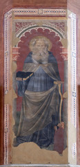 Obraz premium Saint, fresco painting in San Petronio Basilica in Bologna, Italy