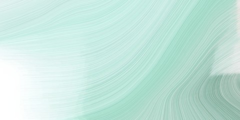 modern soft swirl waves background illustration with powder blue, alice blue and dark sea green color