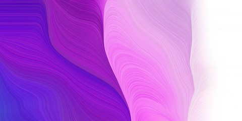 smooth swirl waves background design with thistle, blue violet and violet color