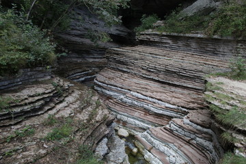 particular rocks in the pathway