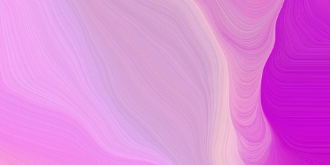 Fototapeta premium elegant curvy swirl waves background design with plum, dark orchid and orchid color