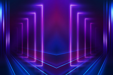 Empty dark abstract background. Background of an empty show scen