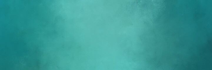 Fototapeta na wymiar abstract painting background graphic with blue chill, teal blue and medium aqua marine colors and space for text or image. can be used as header or banner
