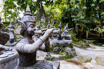 Buddha statues at Tar Nim Waterfall & Secret Magic Garden on Koh Samui