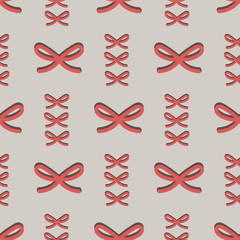 Bows seamless vector pattern.