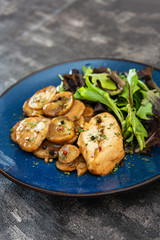 Chicken fillet mince with Potatoes and Mushrooms