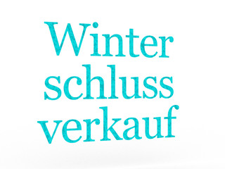 Winter-Schlussverkauf