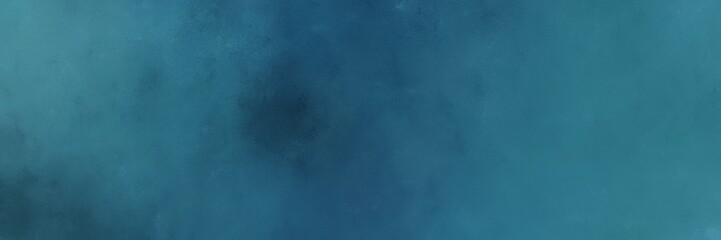 painting vintage background illustration with teal blue, very dark blue and blue chill colors and space for text or image. can be used as header or banner