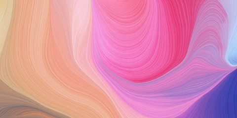 smooth swirl waves background illustration with pastel magenta, dark slate blue and mulberry  color