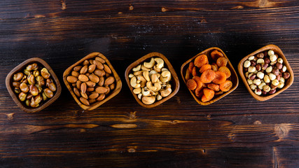 Assortment of unhealthy snacks. Diet or weight control concept.