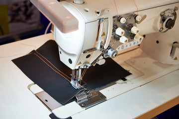 Needle and foot of sewing machine